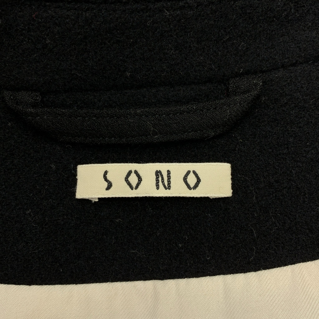 【美品】  SONO / ソノ | JURI JACKET / ウール オーバーシルエット シングルブレスト ジャケット / 総裏地 | L | black | メンズ