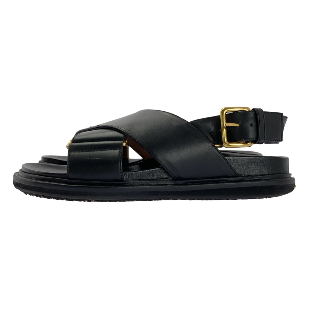 MARNI / 마르니 | Fussbett 후스벳 / 가죽 크로스 벨트 샌들 |