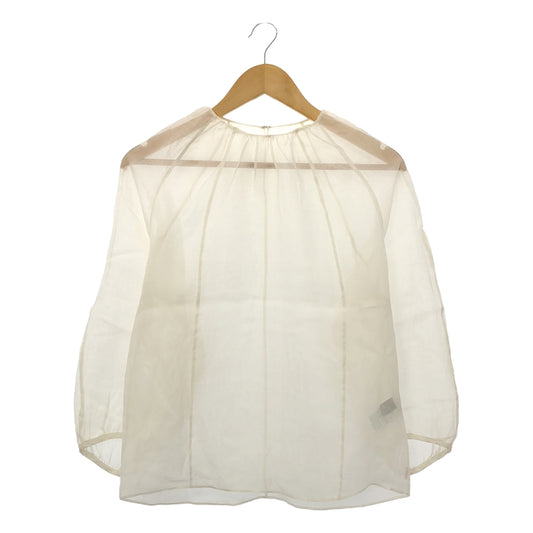 TOMORROWLAND | Gathered neck blouse | Size 36 | White | Women's