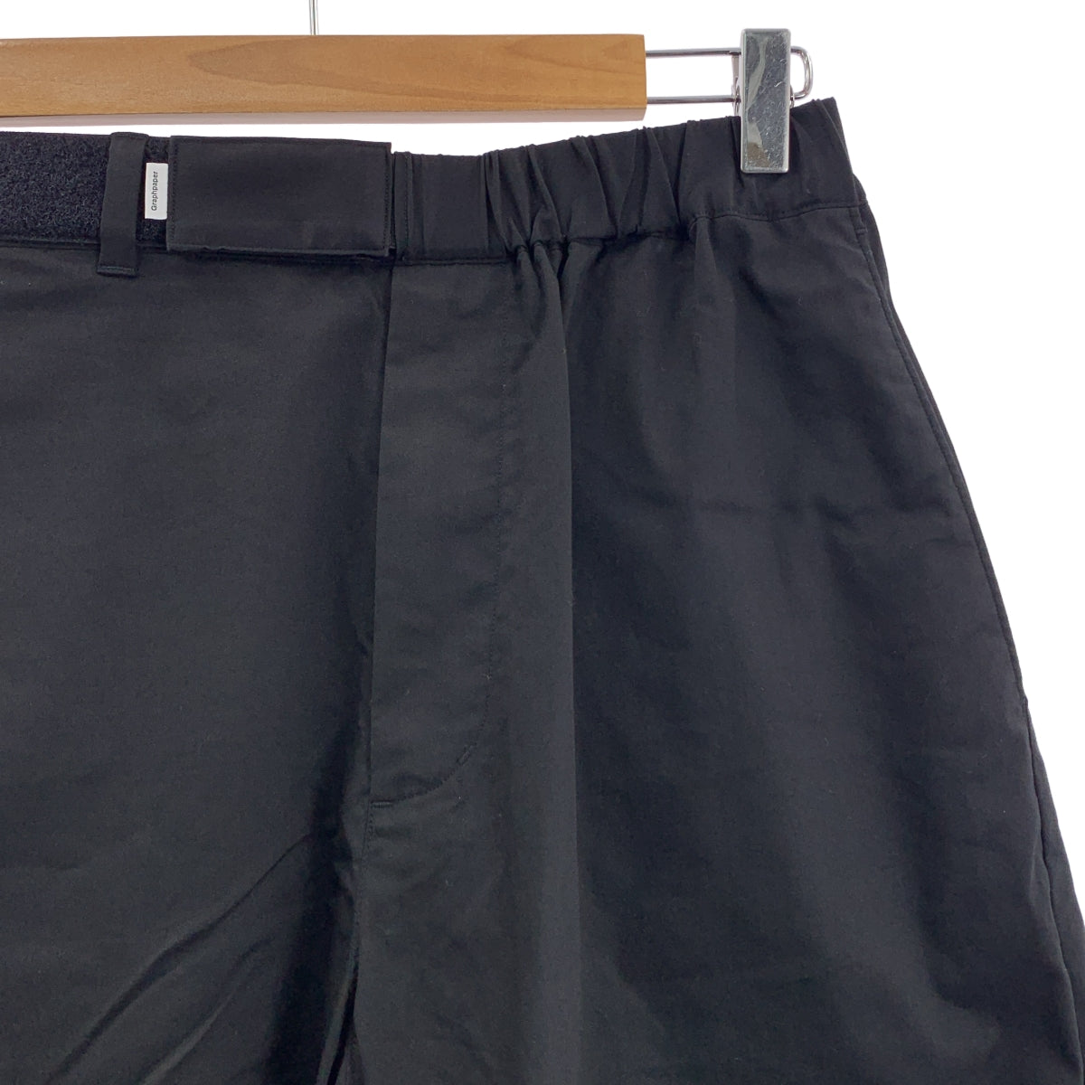 【新品】  Graphpaper / グラフペーパー | 2025SS | Solotex Twill Wide Tapered Chef Pants ソロテックス ツイル ワイド テーパード シェフパンツ | 1 | ブラック | メンズ