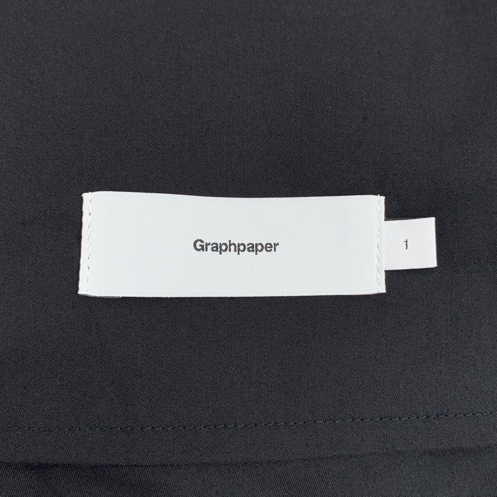 【新品】  Graphpaper / グラフペーパー | 2025SS | Solotex Twill Wide Tapered Chef Pants ソロテックス ツイル ワイド テーパード シェフパンツ | 1 | ブラック | メンズ