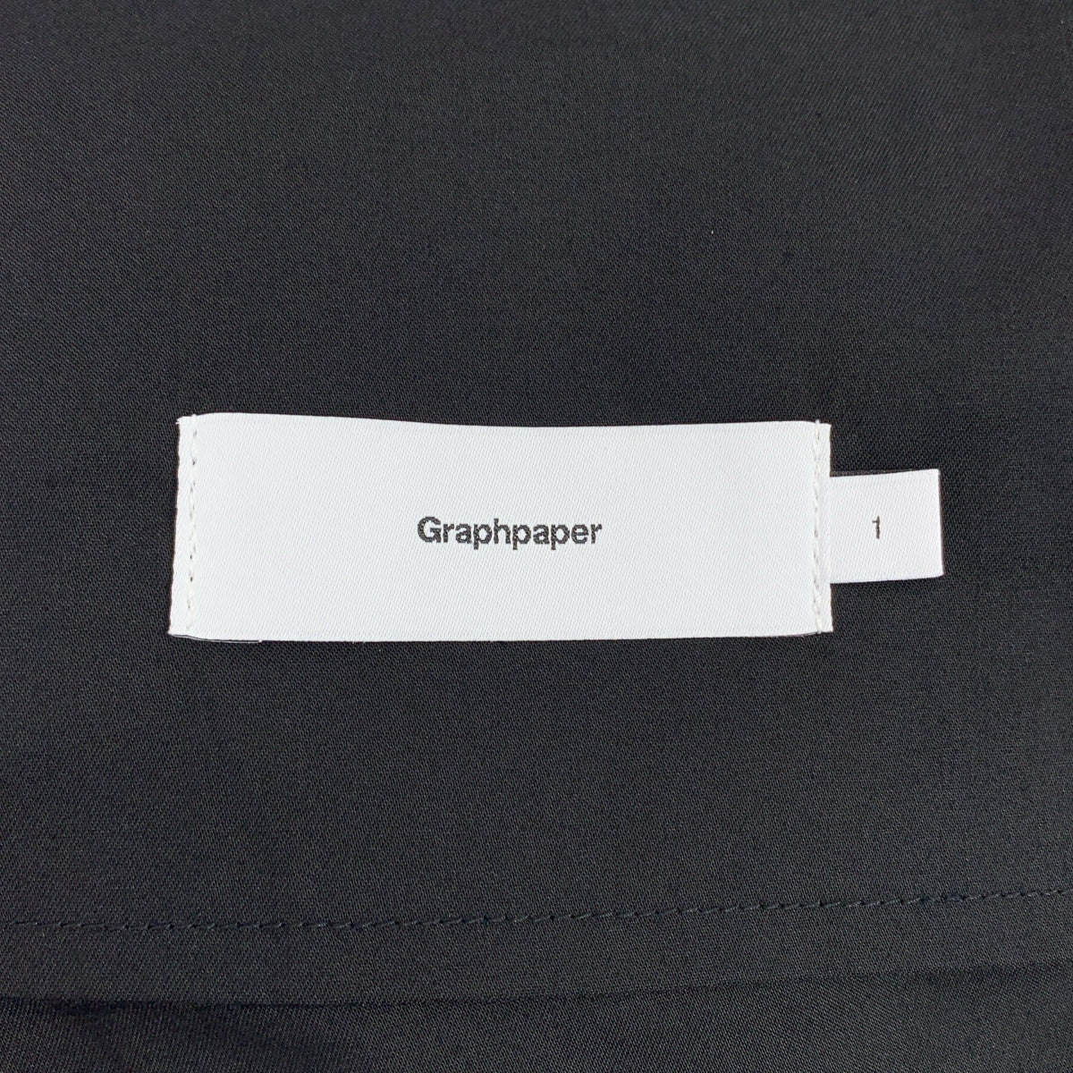 [新品] Graphpaper | 2025SS | Solotex 斜紋寬版錐形廚師褲 | 尺寸 1 | 黑色 | 男款