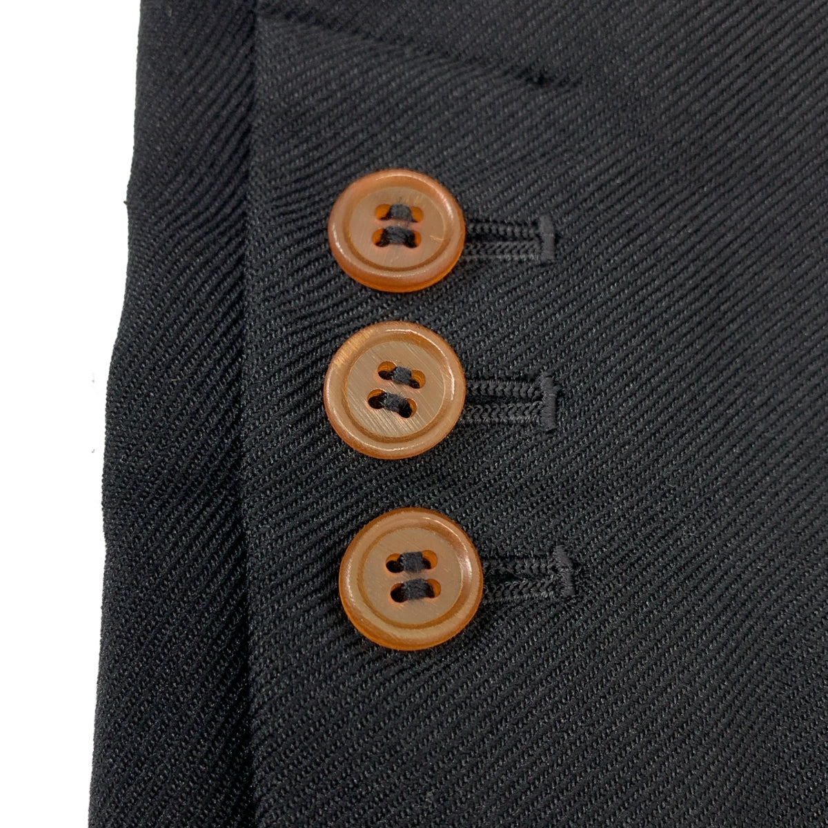 【美品】  COMME des GARCONS / コムデギャルソン | 2023SS | ポリエステル 製品加工 変形 断ち切り シングル オーバー ジャケット | S | ブラック | レディース