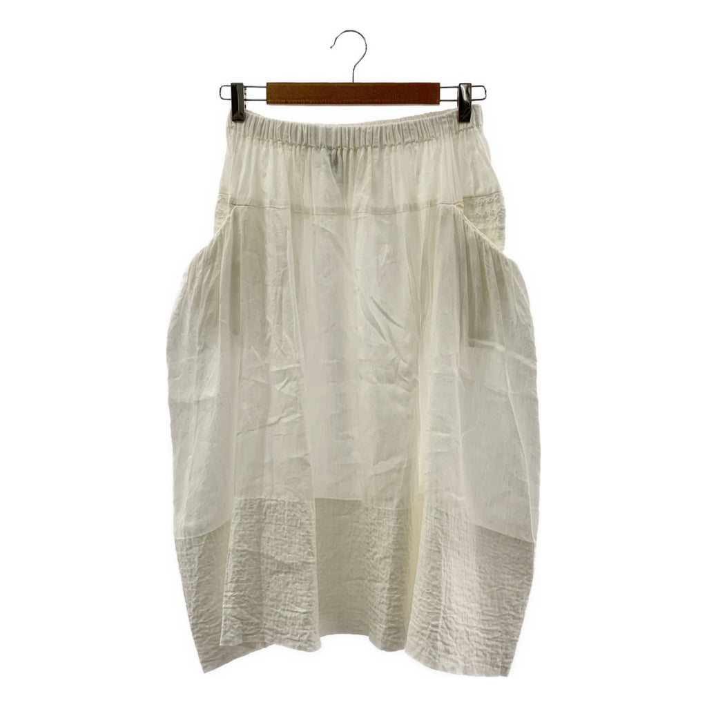 COMME des GARÇONS | 經編針織布料2010春夏 |預洗亞麻蕾絲休閒半身裙 |