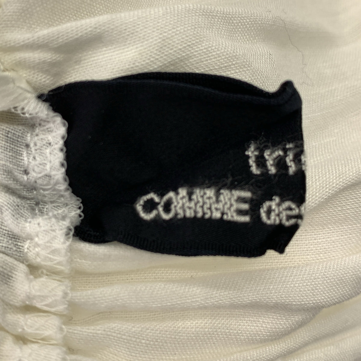 COMME des GARÇONS | 經編針織布料2010春夏 |預洗亞麻蕾絲休閒半身裙 |