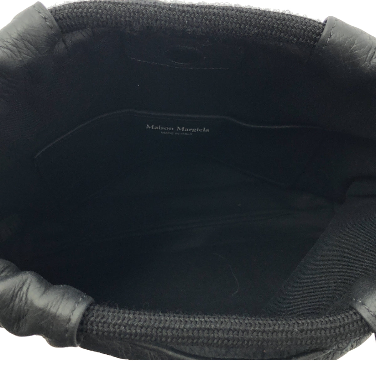 Maison Margiela / 메종 마르젤라 | SOFT 5AC DRAWSTRING BAG SMALL 드로스트링 숄더백 | 블랙 |