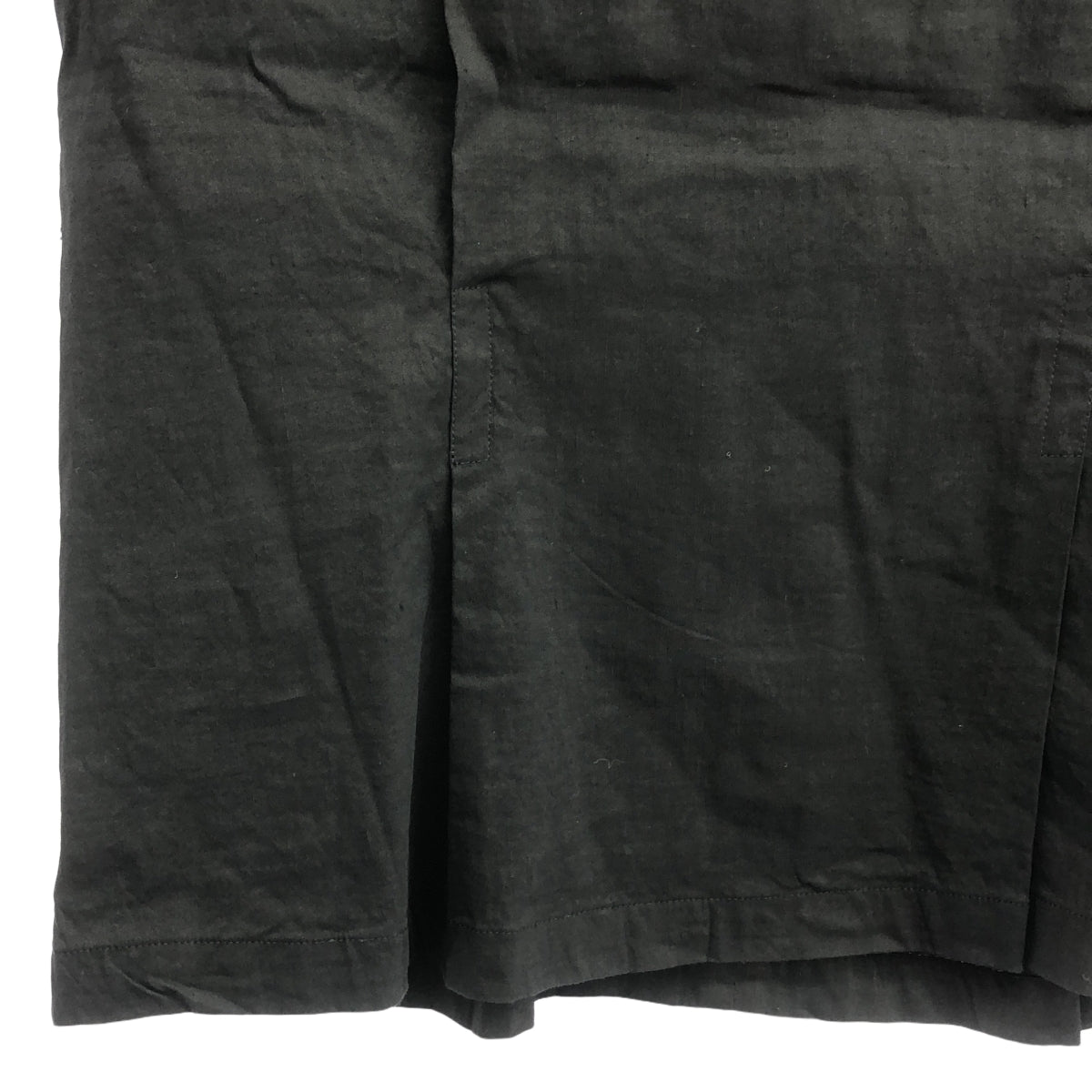 理論奢華 |設置亞麻彈性襯衫/拉鍊口袋褲| 42 |黑色 |女性的