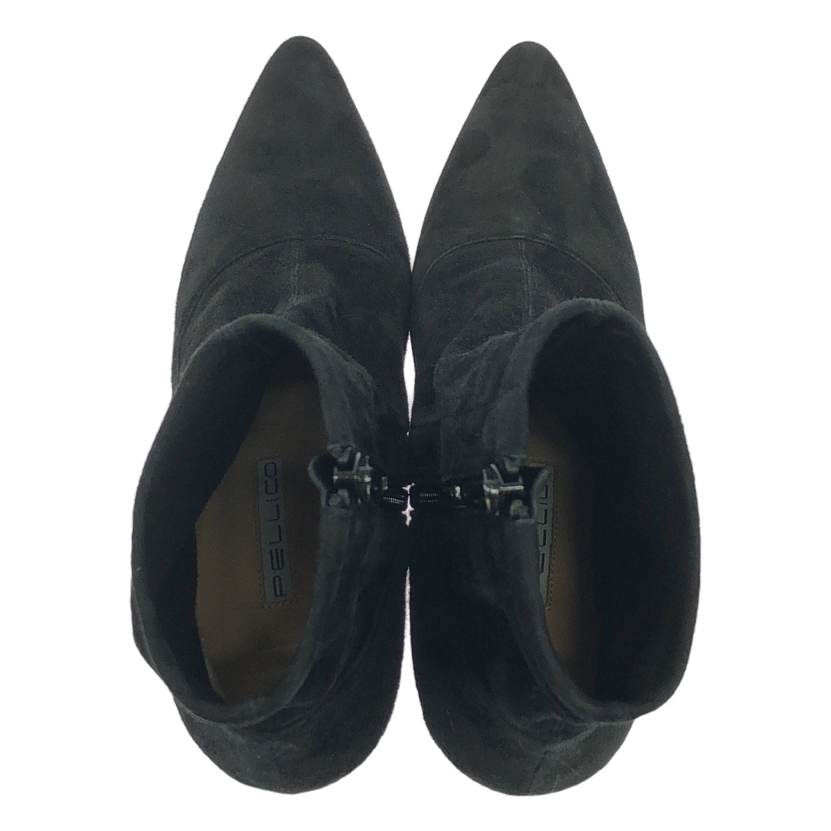 PELLICO / 펠리코 | 스웨이드 가죽 짧은 부츠 | 36 1/2 | 블랙 | 여성