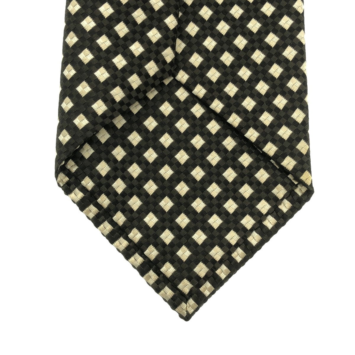 [狀況極佳] TOM FORD | 全身印花領帶 | 棕色/米色