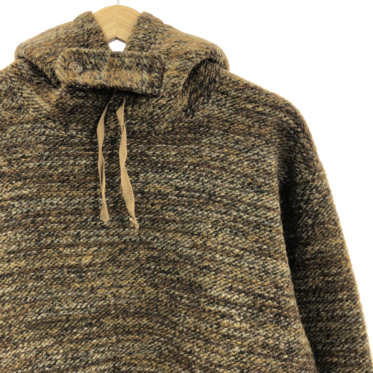 Engineered Garments / エンジニアドガーメンツ | 2023AW | Long Sleeve Hoody Melange Knit メランジニット パーカー | S |