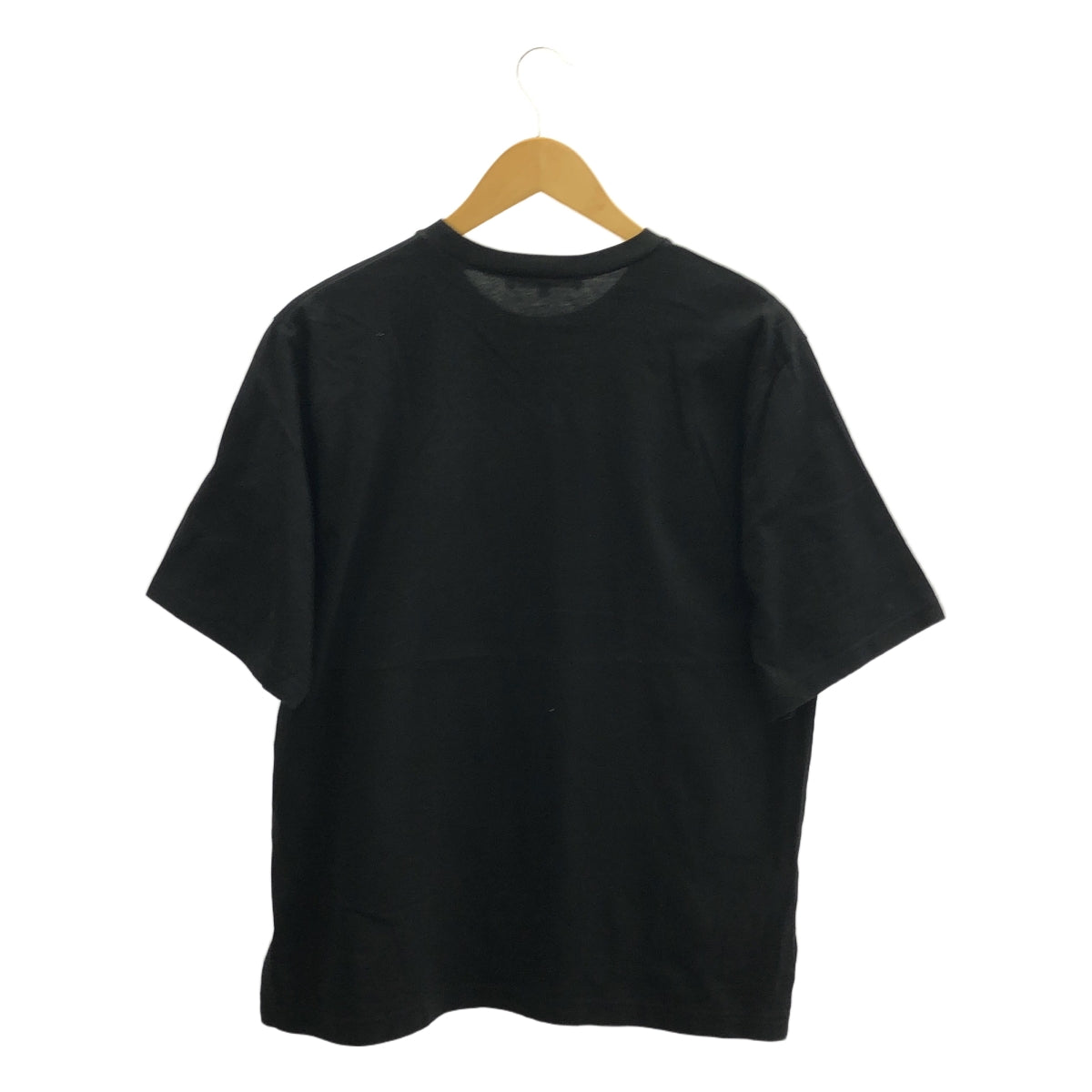 ENFOLD / 엠 폴드 | 2024SS | DECORATIVE WAVE T-SHIRT / 패치 슬릿 T셔츠 컷소우 | 38 | 블랙 | 여성