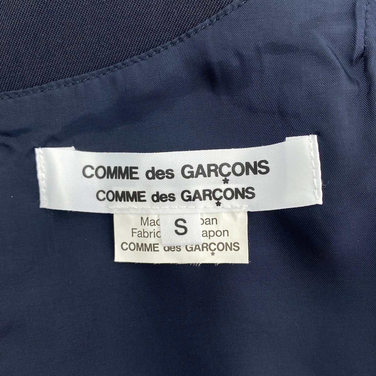 COMME des GARCONS COMME des GARCONS / 콤콤 | AD2016 | 울 크루넥 풀오버 원피스 | S | 네이비 | 여성
