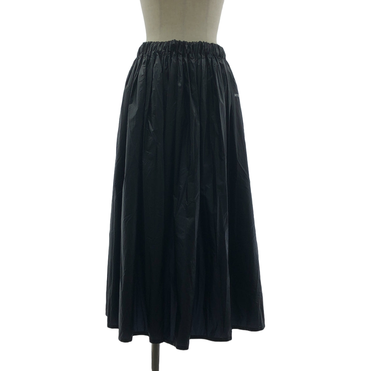 HYKE / ハイク | PERTEX WRAP SKIRT / ラップ ロングスカート | 2 | ブラック | レディース