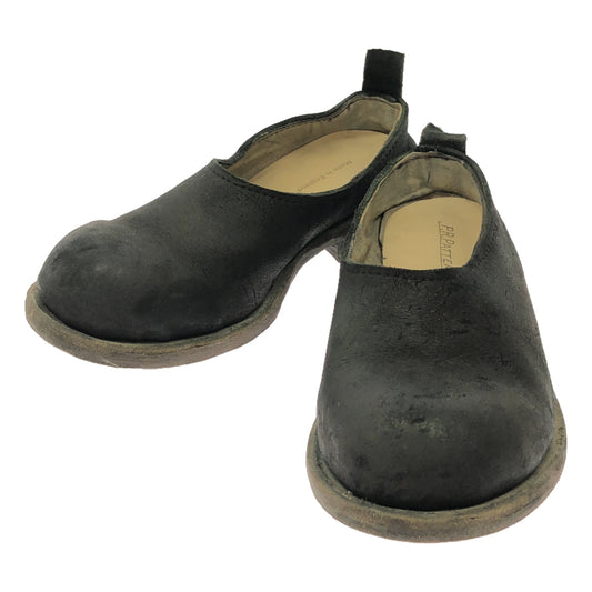 P.R.PATTERSON / P.R.パターソン | SLIP SHOES / レザー スリッポン シューズ / 革靴 | 4 | black | レディース