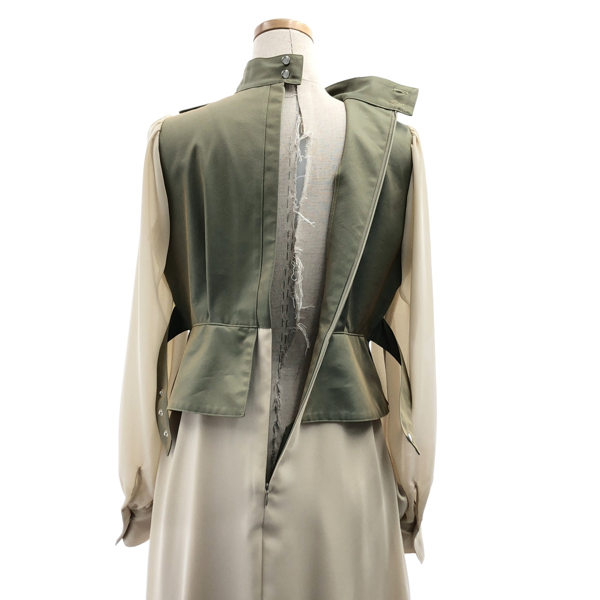 foufou / 후후 | 도킹 시어 슬리브 원피스 | 0 | 여성