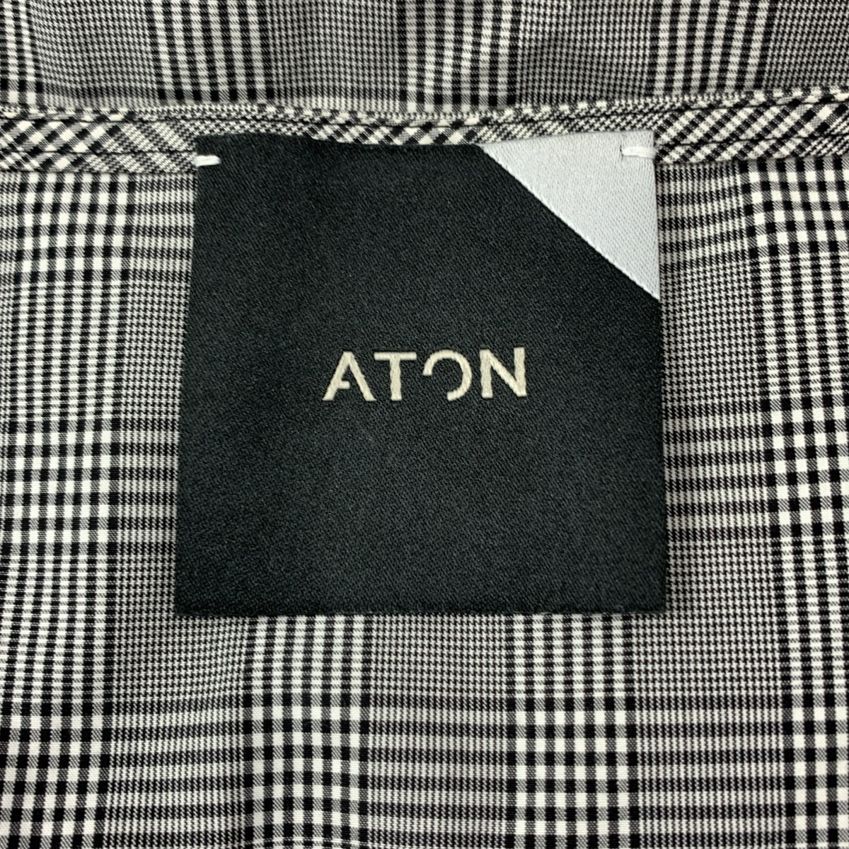 ATON | 格紋側開口袋長裙 | 尺寸 02 | 女款