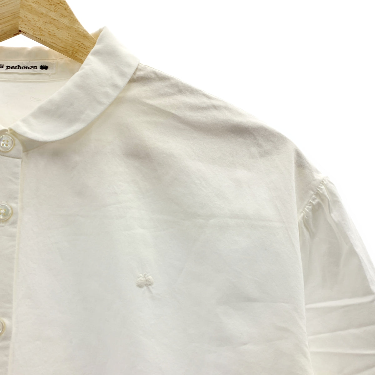 mina perhonen / ミナペルホネン | call コットン ラウンドカラー シャツ | 40 | レディース