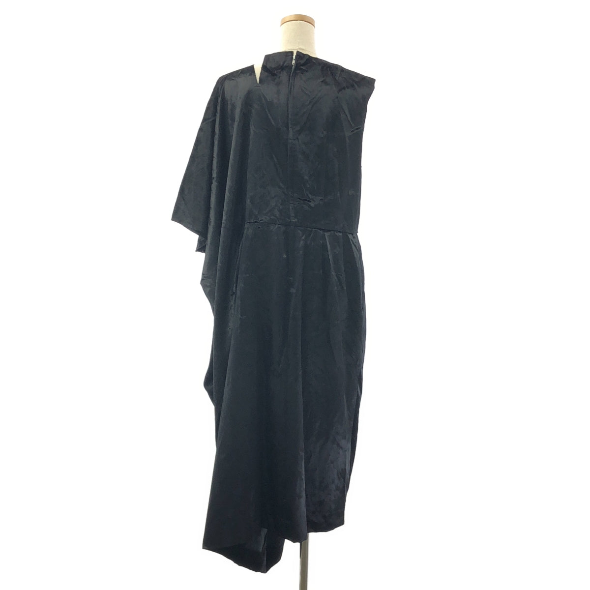 COMME des GARCONS / コムデギャルソン | 2019AW | 変形 アシンメトリー オーバーシルエット バックジップ ドレス ワンピース | S | レディース