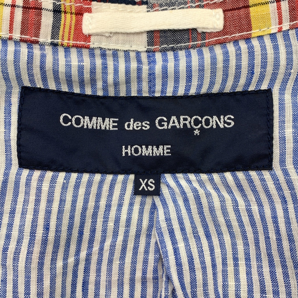 COMME des GARCONS HOMME / コムデギャルソンオム | 2013SS | ブリーチ加工 シングルブレスト ジャケット | XS | メンズ