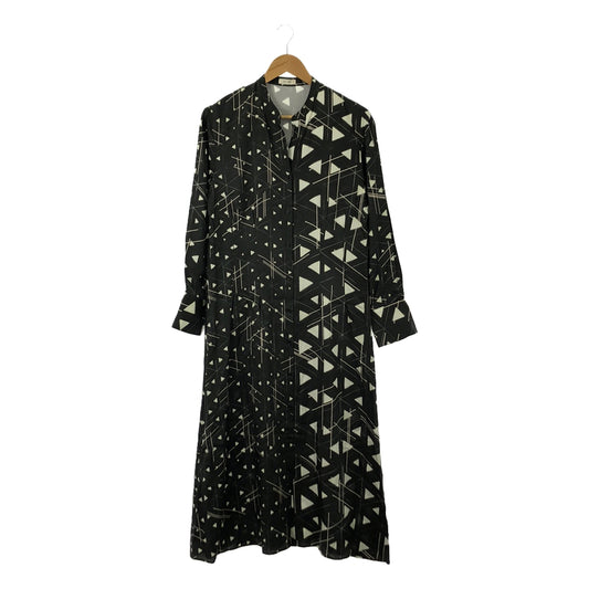 [Good Condition] DES PRES / Despres | Geometric Gradient Print Shirt Dress | F | Black | Women's