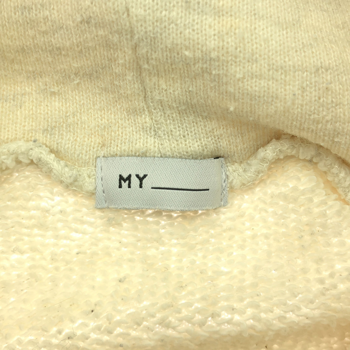 MY___ / 내 | 2020AW | 더블 드로우 코드 스웨트 풀오버 후드 | F | 아이보리 | 여성