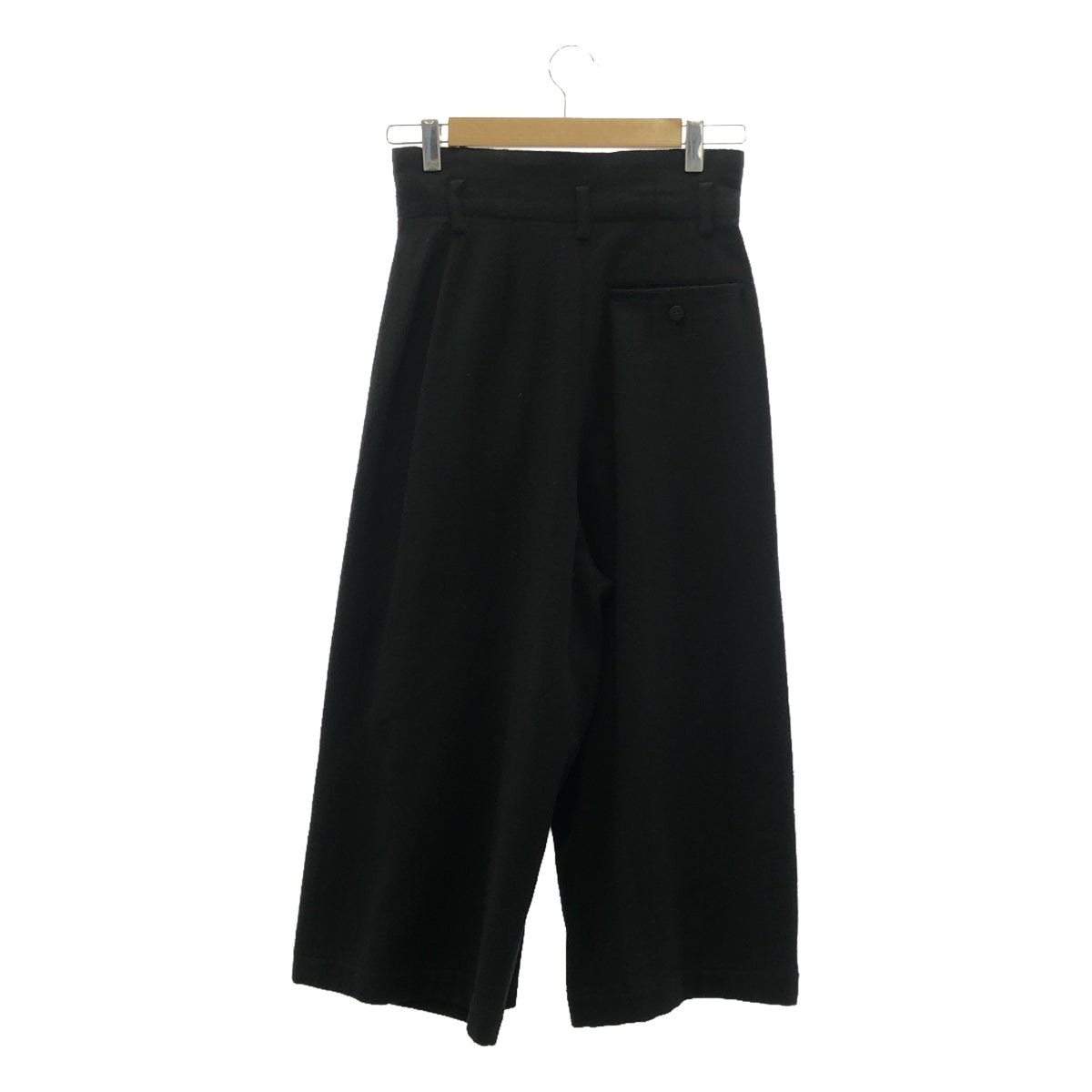 tricot COMME des GARCONS / トリココムデギャルソン | AD1988 | ウール タック アシンメトリー ワイドパンツ | M | ブラック | レディース