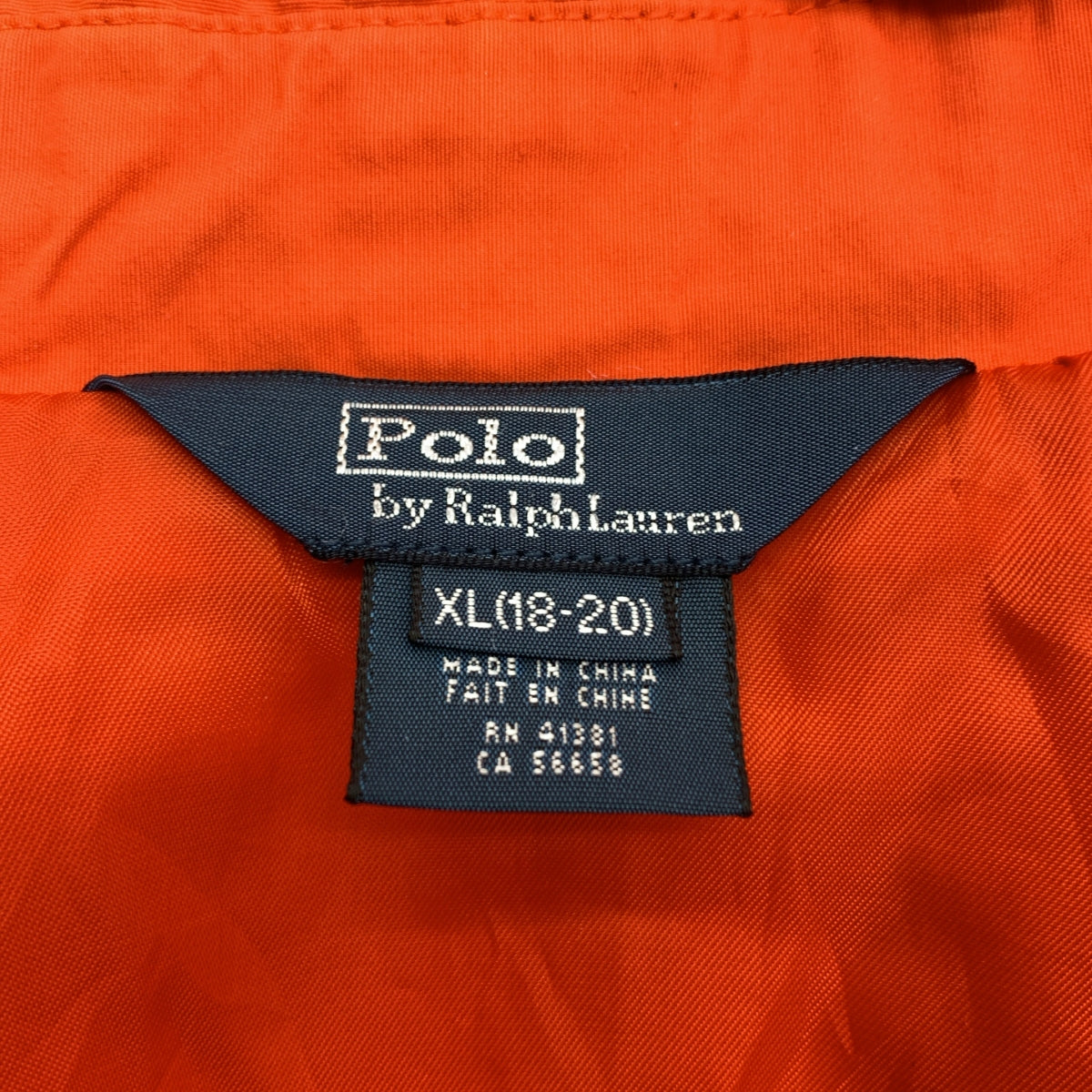 POLO BY RALPH LAUREN / 폴로바이랄 플로렌 | 코튼 나일론 지퍼 업 재킷 | XL(18-20) |