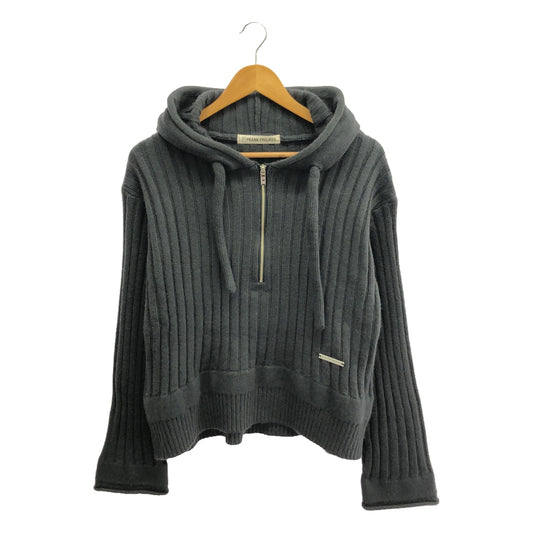 PRANK PROJECT / プランクプロジェクト | Angola Knit Hoodie パーカー | F | グレー | レディース
