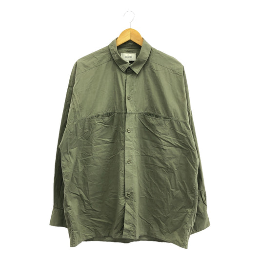 HED MAYNER | Cotton oversized shirt | M | Khaki | Men's