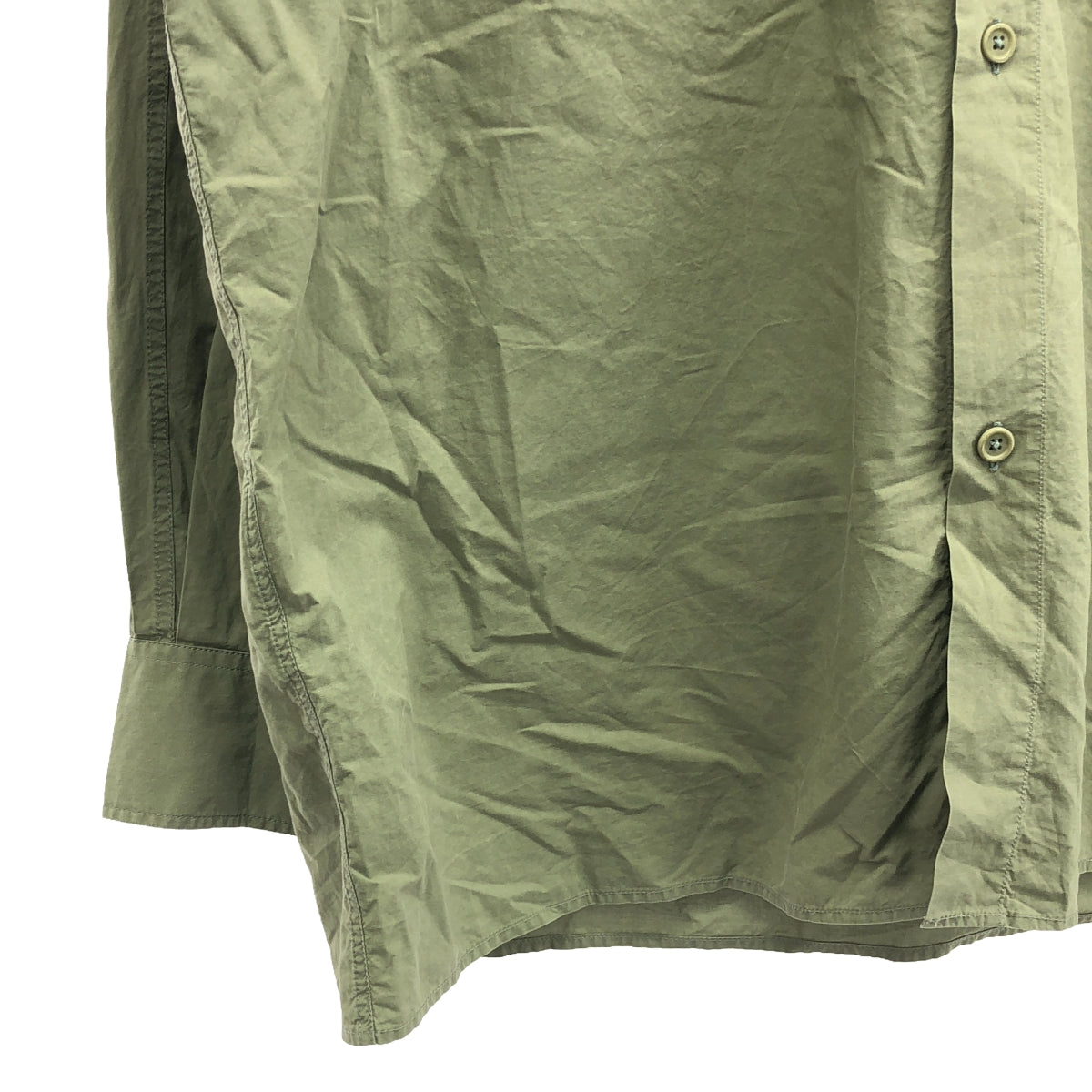 HED MAYNER | Cotton oversized shirt | M | Khaki | Men's