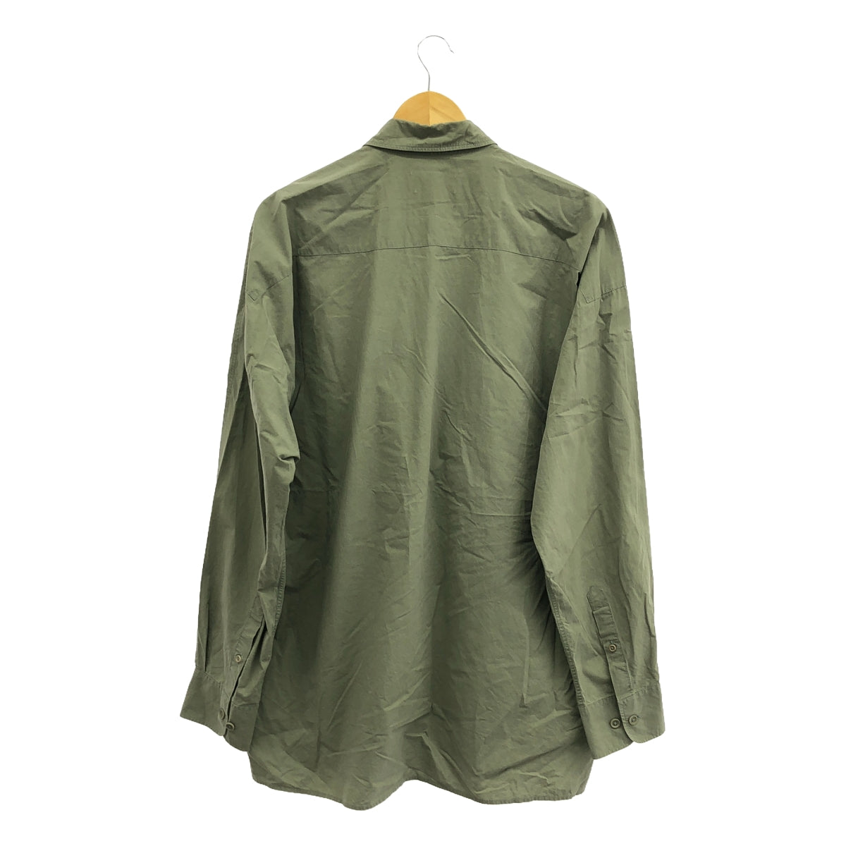 HED MAYNER | Cotton oversized shirt | M | Khaki | Men's