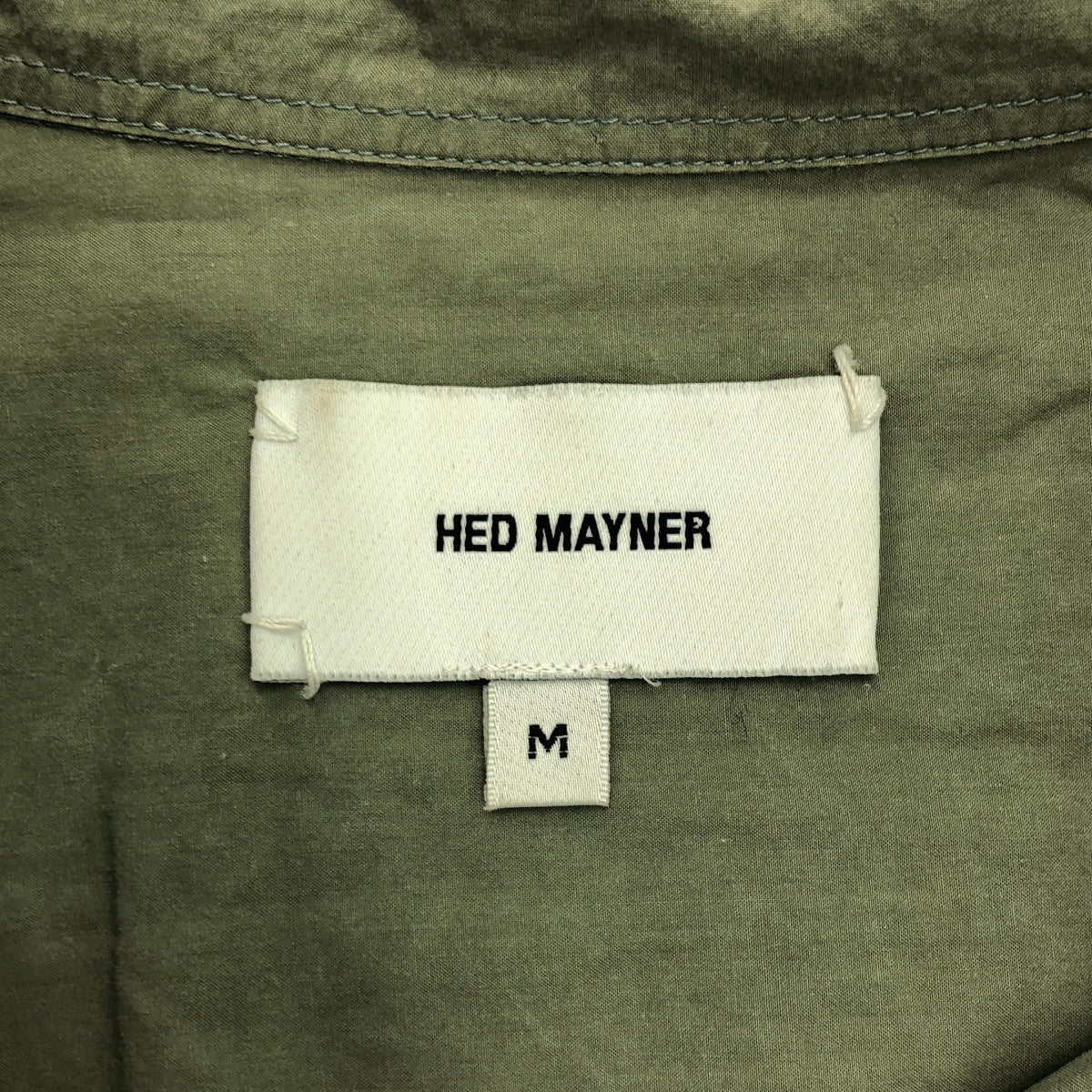 HED MAYNER | Cotton oversized shirt | M | Khaki | Men's