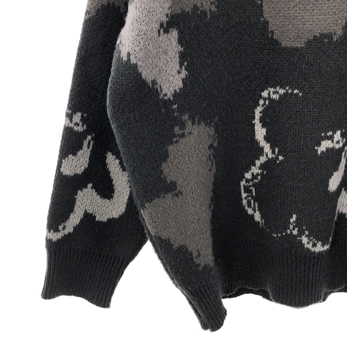 NAIVE MAGIC | Jacquard crew neck knit pullover | L | Men's