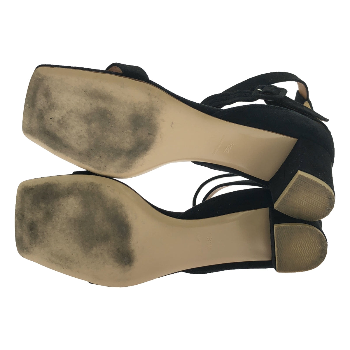 PIPPICHIC | UNITED ARROWS Special Edition Suede Ankle Cross Strap Sandals | 35 1/2 | Women's