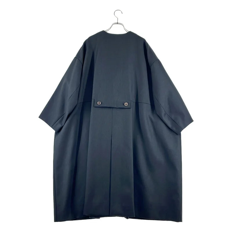 mina perhonen / ミナペルホネン | 2021AW | piena / ピエーナ オーバーシルエット ノーカラー コート / 総裏地 | 38 | レディース