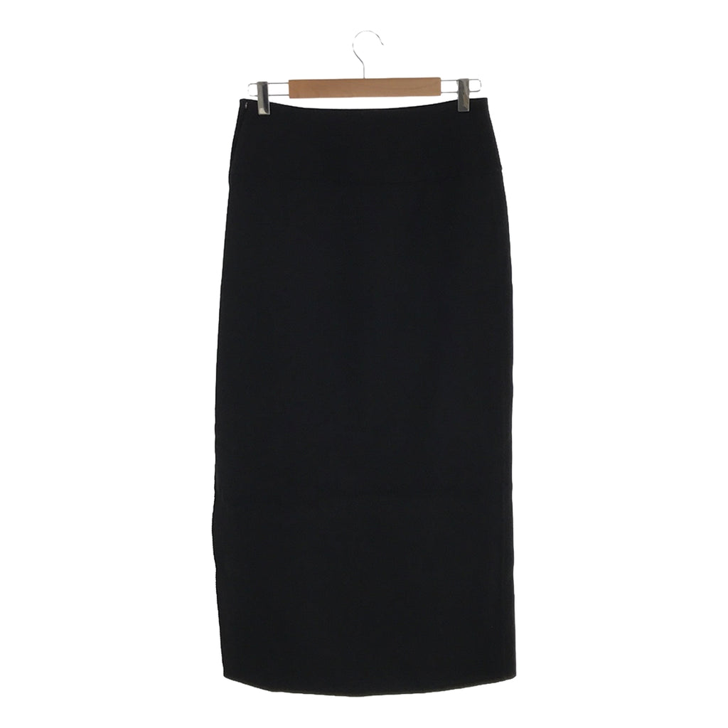 【신품】 AURALEE / 오라리 | 2023AW | DOUBLE CLOTH HARD TWIST CARSEY HAND SEWN SKIRT 스커트 | 2 | 블랙 | 여성