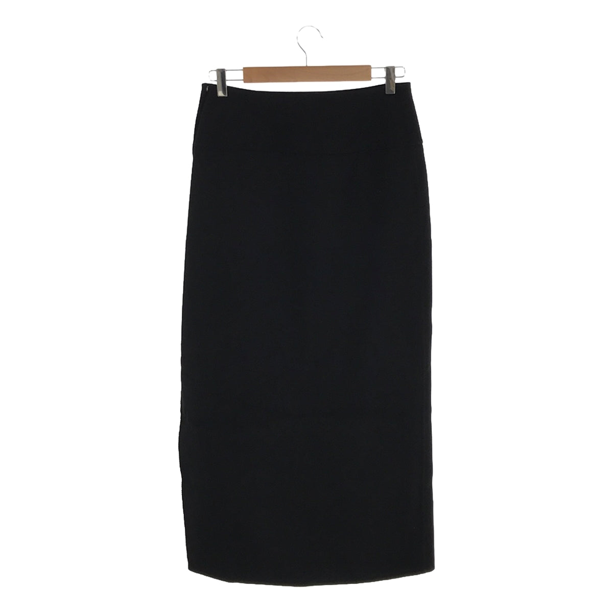 【신품】 AURALEE / 오라리 | 2023AW | DOUBLE CLOTH HARD TWIST CARSEY HAND SEWN SKIRT 스커트 | 2 | 블랙 | 여성