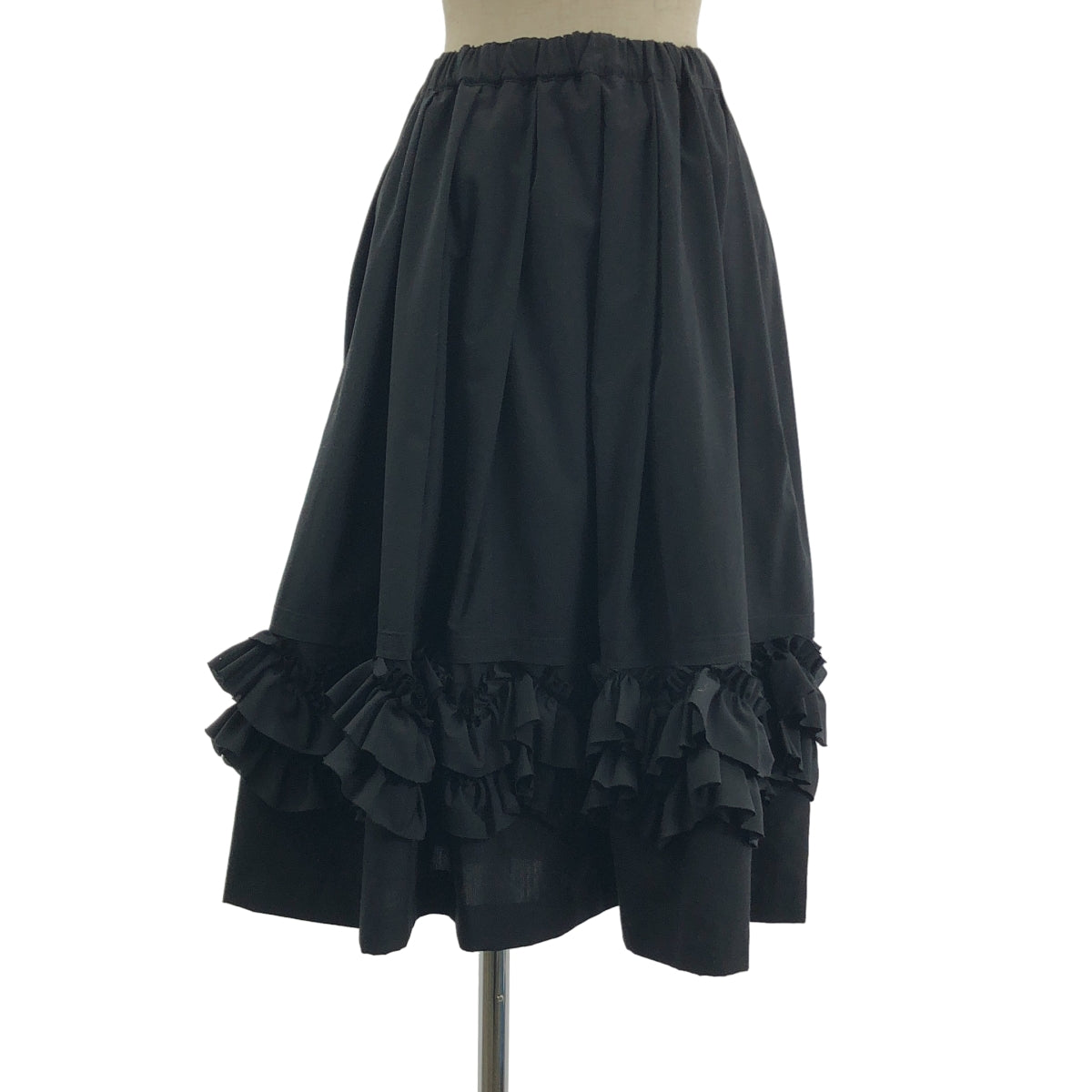 COMME des GARCONS COMME des GARCONS / 콤콤 | 2020AW | 탁 프릴 볼륨 롱 스커트 | XS |