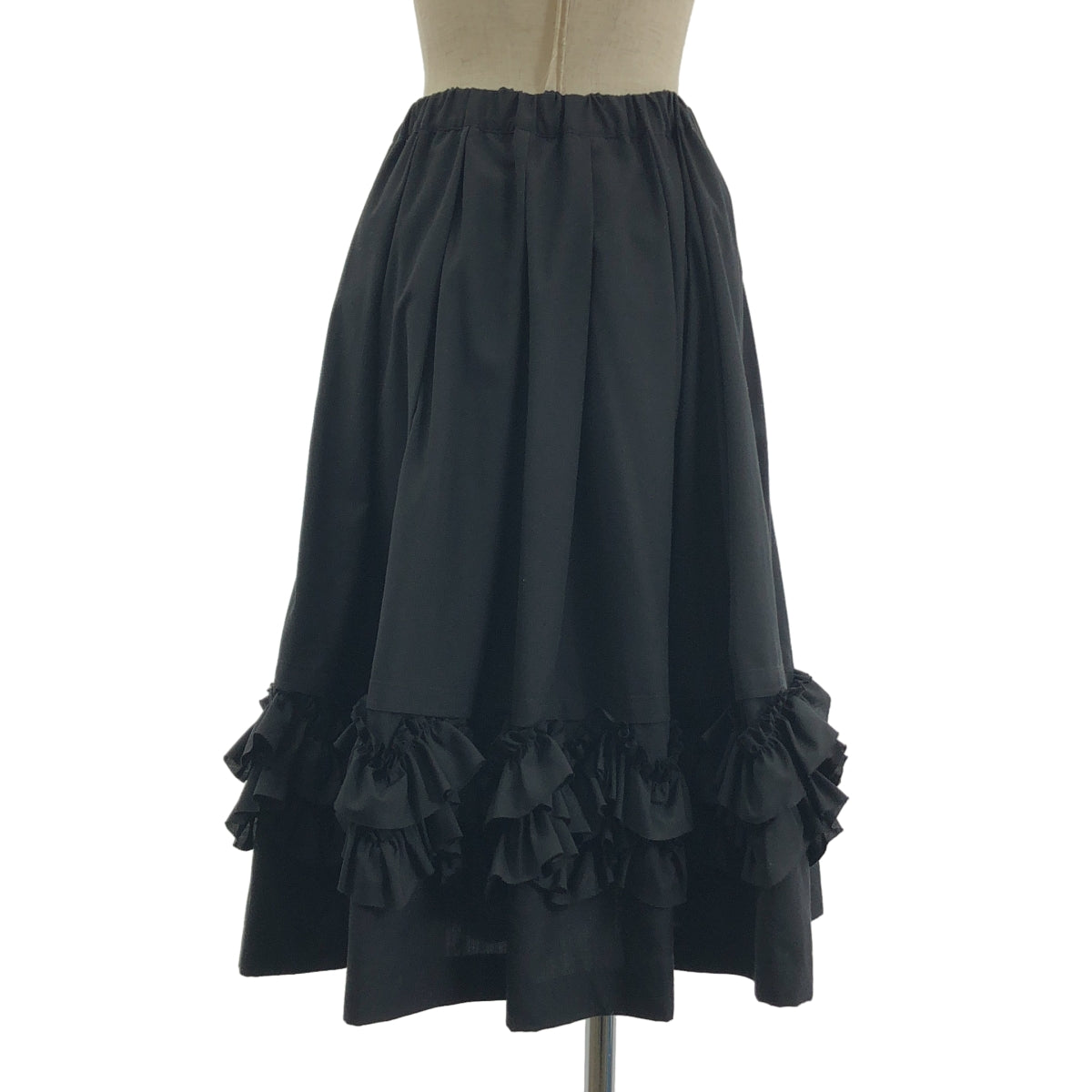 COMME des GARCONS COMME des GARCONS / 콤콤 | 2020AW | 탁 프릴 볼륨 롱 스커트 | XS |