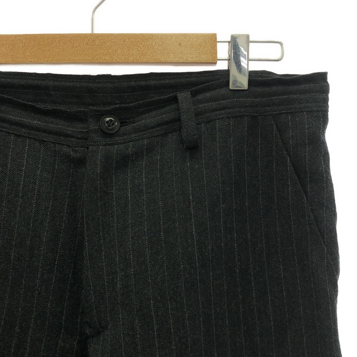 Y's / Y's Yohji Yamamoto | Wool striped easy pants | 3 | Women's