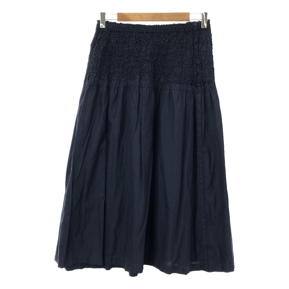 me ISSEY MIYAKE | Washer-switched drawstring long skirt / lined | Navy | Women's