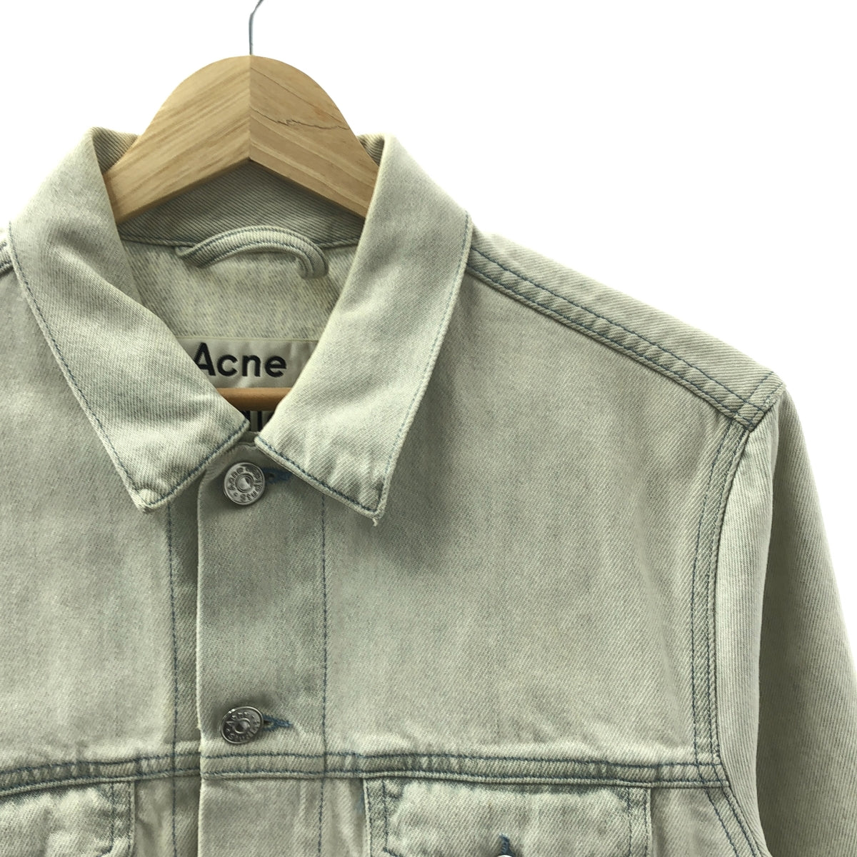Acne Studios / アクネストゥディオズ | 2017SS | WHO BLEACHED 3rdタイプ デニム トラッカー ジャケット | 44 | アイスブルー | メンズ
