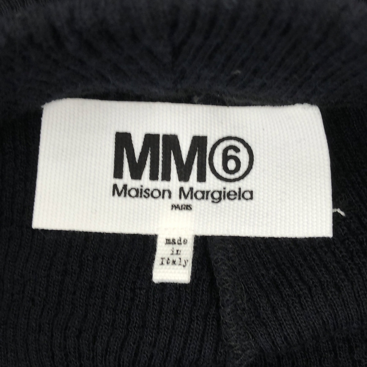 MM6 Maison Margiela | 2021AW | Ribbed knit leggings pants | XS | Navy | Women's