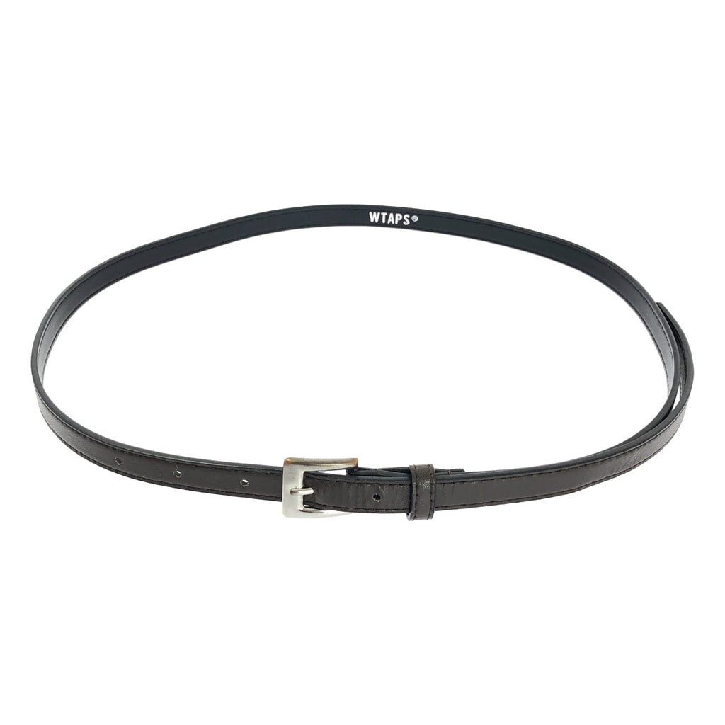WTAPS / ダブルタップス | T15 01 BELT SYNTHETIC LEATHER ナロー ベルト | ブラウン | メンズ