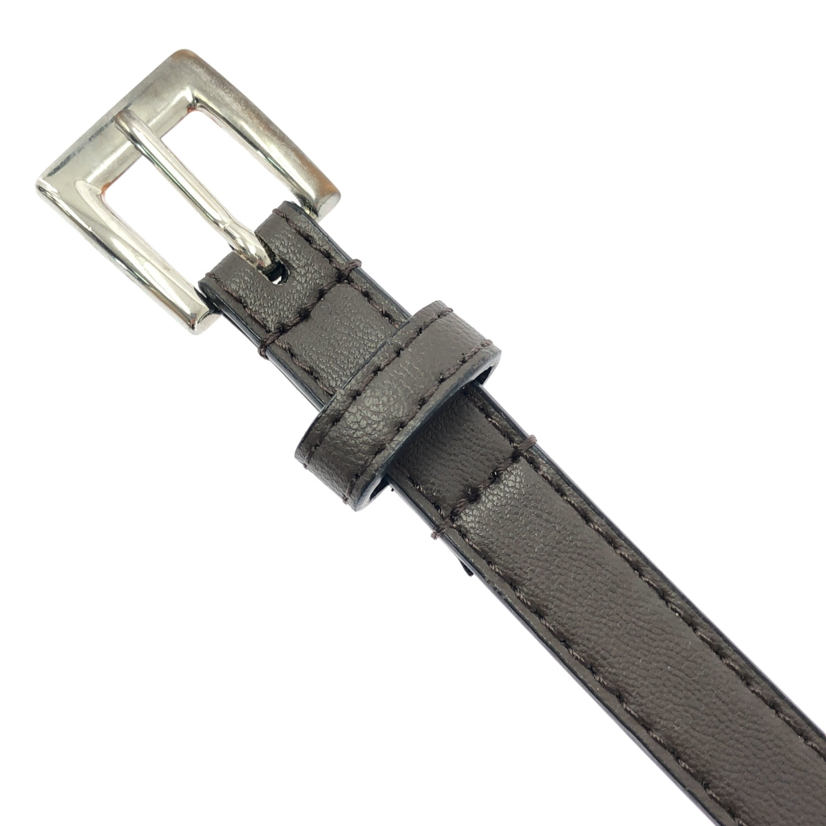 WTAPS | T15 01 合成皮革窄皮帶 | 棕色 | 男款