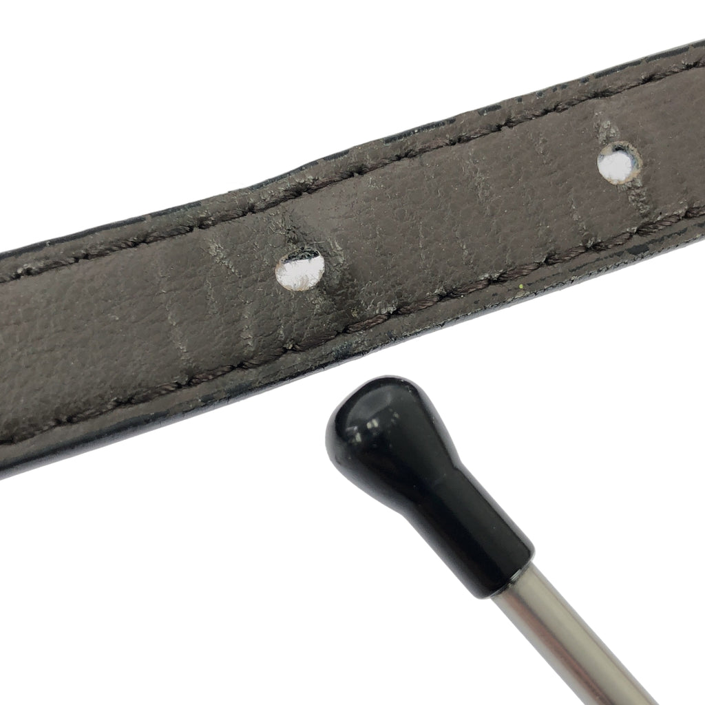 WTAPS / ダブルタップス | T15 01 BELT SYNTHETIC LEATHER ナロー ベルト | ブラウン | メンズ
