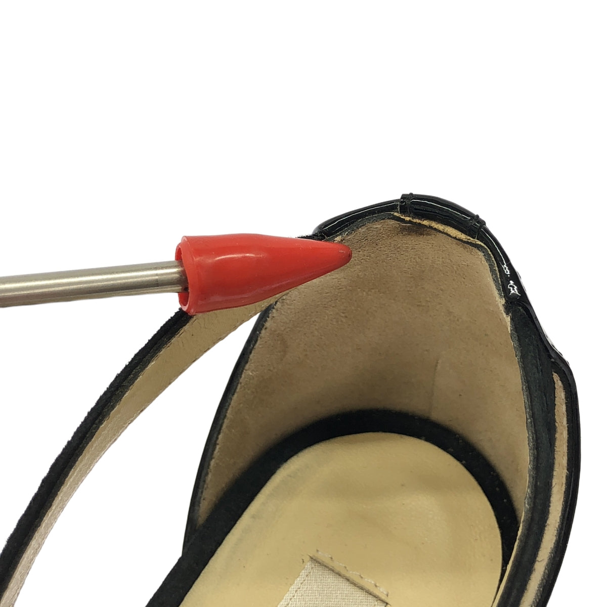 repetto / レペット | エナメル ストラップ ヒール パンプス | 38 | ブラック | レディース