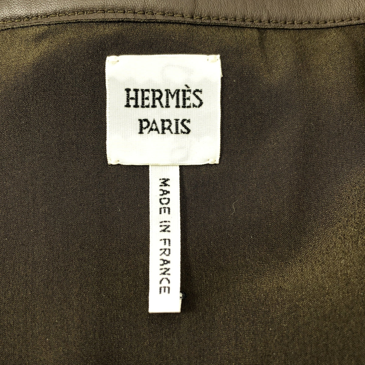 HERMES / エルメス | ゴルチエ期 羊革 ラムレザー ロゴボタン フック式 ラップ スカート / 総裏地 | 34 | レディース