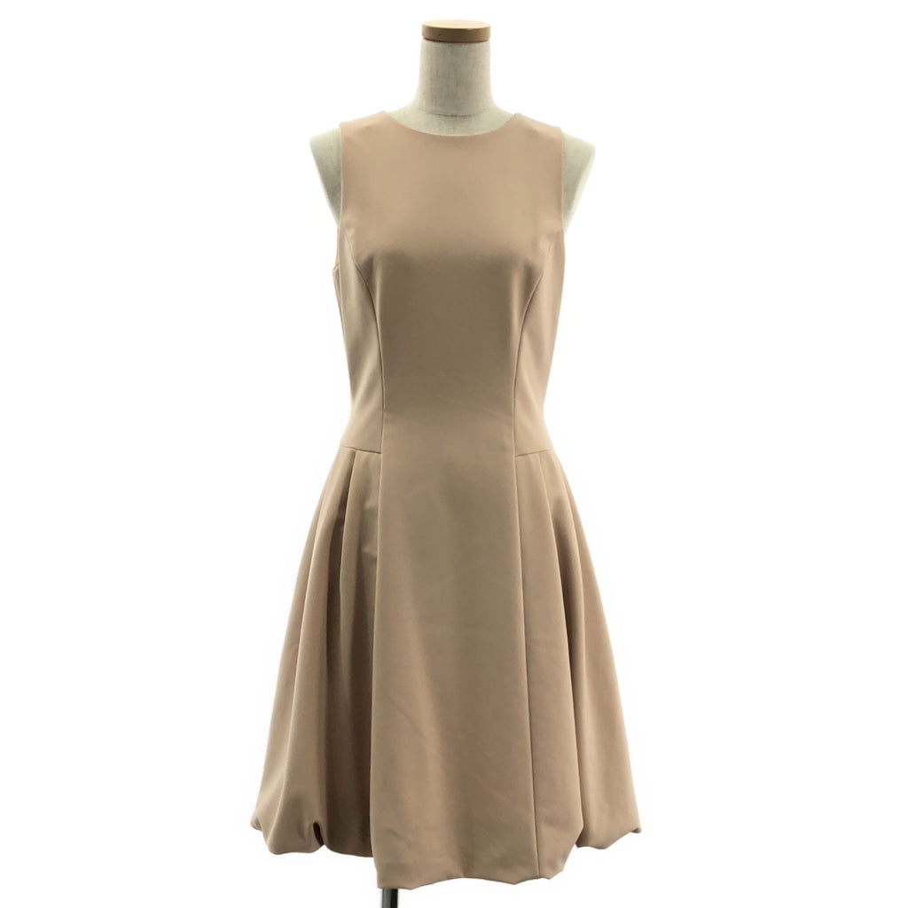 【美品】  FOXEY NEW YORK / フォクシーニューヨーク | アクトレス ストレッチスムース バルーン ワンピース | 38 | ベージュ | レディース