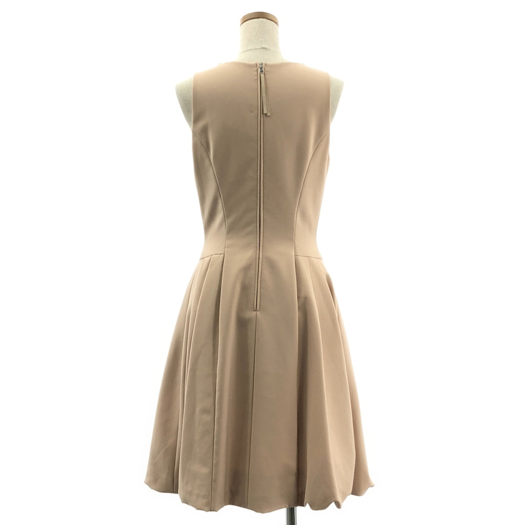 【美品】  FOXEY NEW YORK / フォクシーニューヨーク | アクトレス ストレッチスムース バルーン ワンピース | 38 | ベージュ | レディース